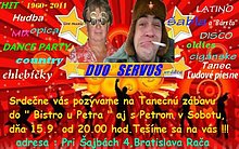 Pozvánka od DUO SERVUS-Tanečná zábava